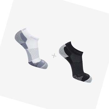 Calcetines Salomon SPEEDCROSS 2-PACK Mujer Blancos Negros | MX 2133VRW